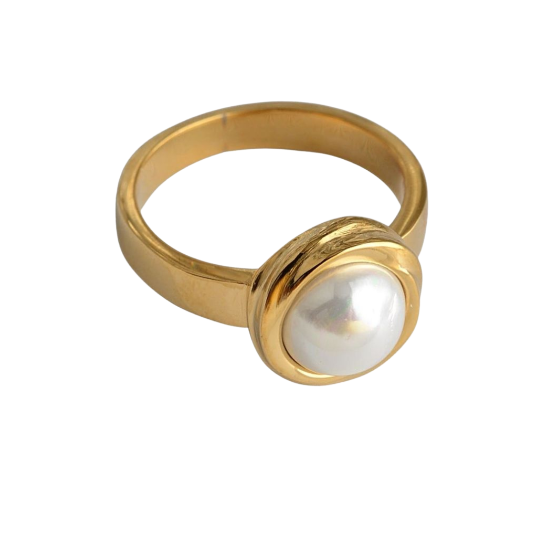Anillo Amalfi | KHLOE JOYAS | 40%,Anillos,Color Oro,Perlas