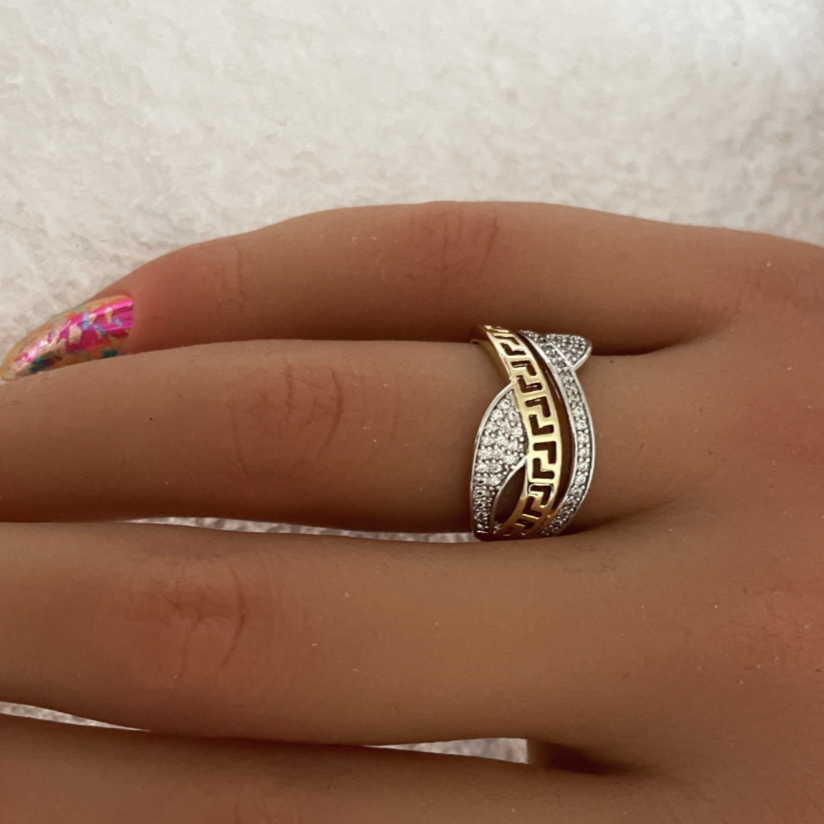 Anillo Corfu | KHLOE JOYAS | 40%,Anillos,Color Oro,Color Plata,Con Brillantes