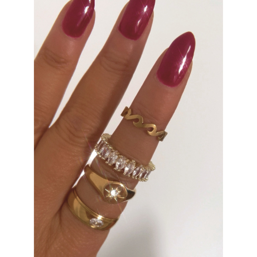 Anillo Evoque | KHLOE JOYAS | 40%,Anillos,Color Oro,Con Brillantes,Unisex