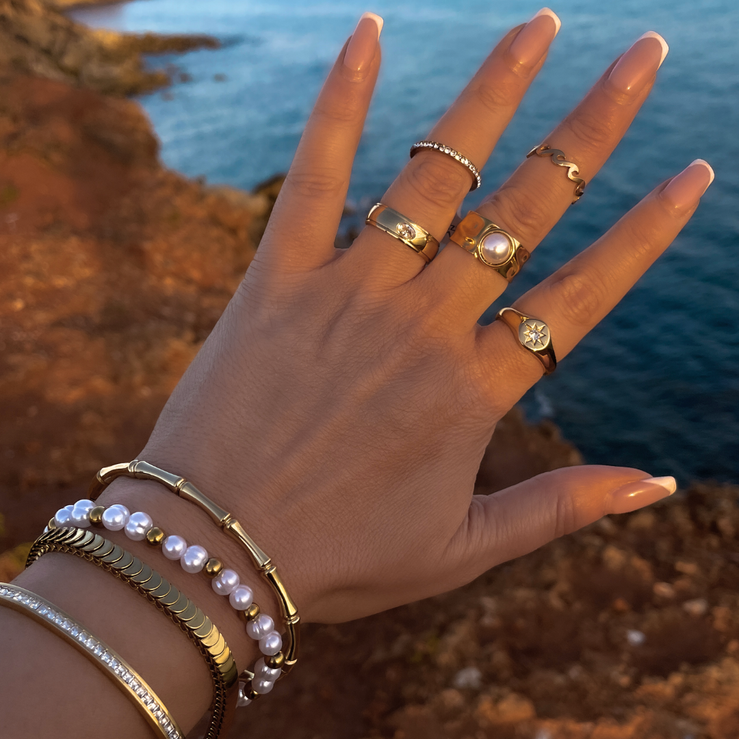 Anillo Evoque | KHLOE JOYAS | 40%,Anillos,Color Oro,Con Brillantes,Unisex