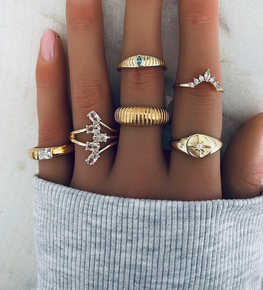 Anillo Horus | KHLOE JOYAS | Anillos,Color Oro,Con Brillantes,Plata De Ley