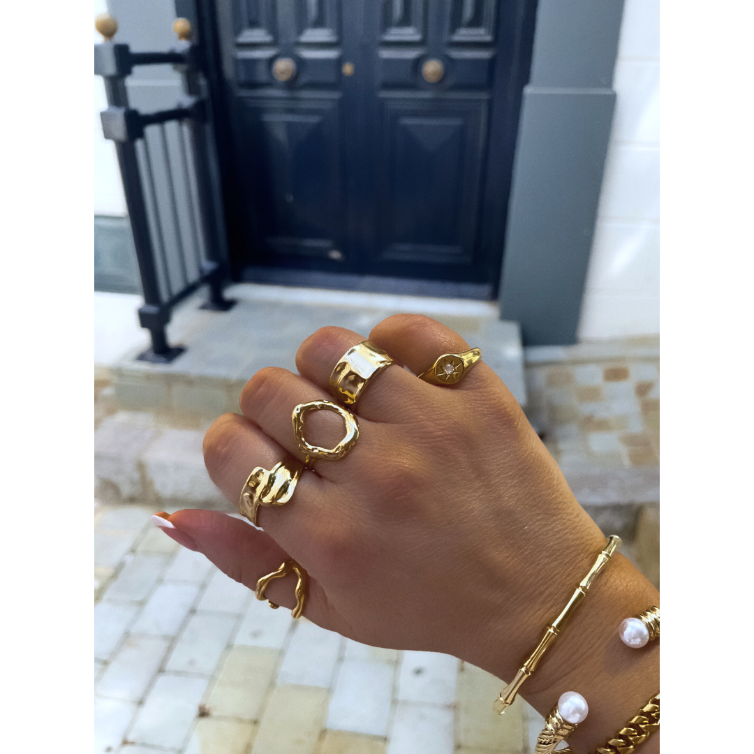 Anillo Lamar | KHLOE JOYAS | Anillos,Color Oro,Con Brillantes,Unisex