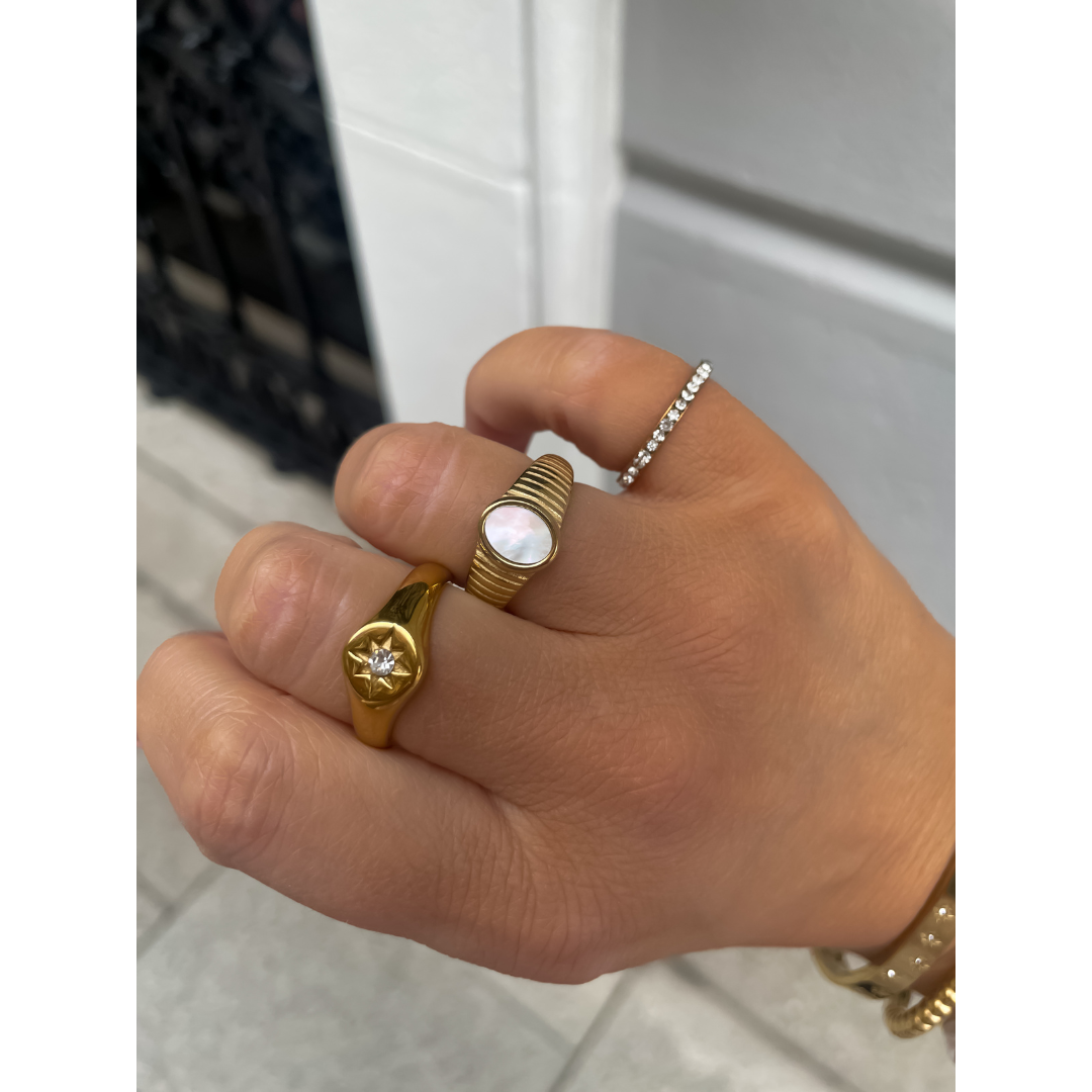 Anillo Lexie | KHLOE JOYAS | 40%,Anillos,Color Oro,Con Brillantes,Unisex