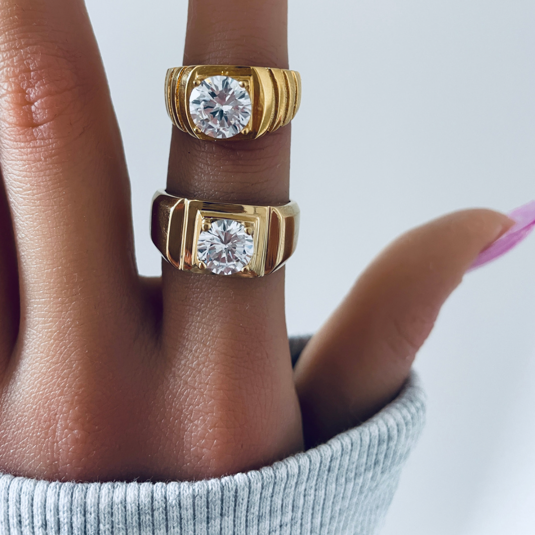 Anillo Windsor | KHLOE JOYAS | Anillos,Color Oro,Con Brillantes,Unisex