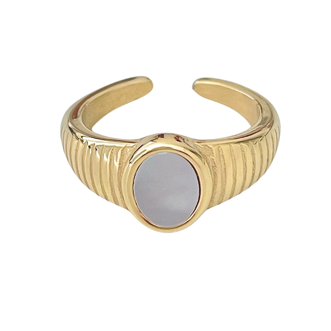 Anillo Damaris | KHLOE JOYAS | 15%,Anillos,Color Oro,Perlas