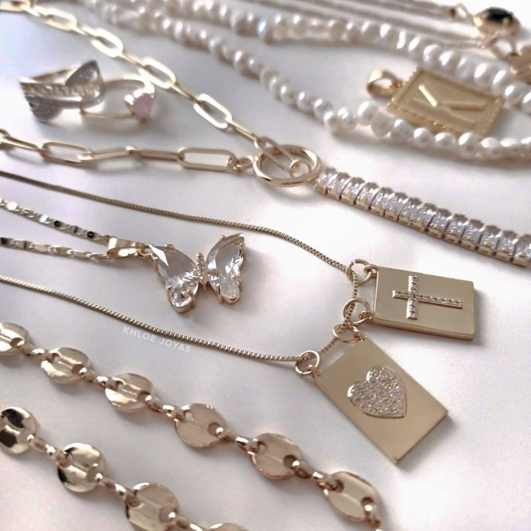 Colgante Tag Corazon O Cruz | KHLOE JOYAS | 40%,Colgantes,Color Oro,Con Brillantes,Corazon,Cruces,Religioso