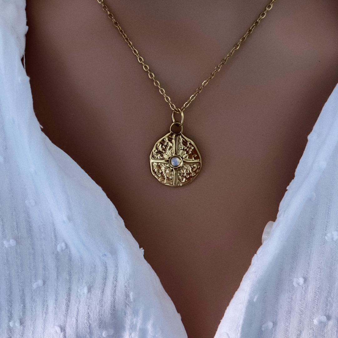 Collar Develyn | KHLOE JOYAS | Colgantes,Collares,Color Oro,Opalo