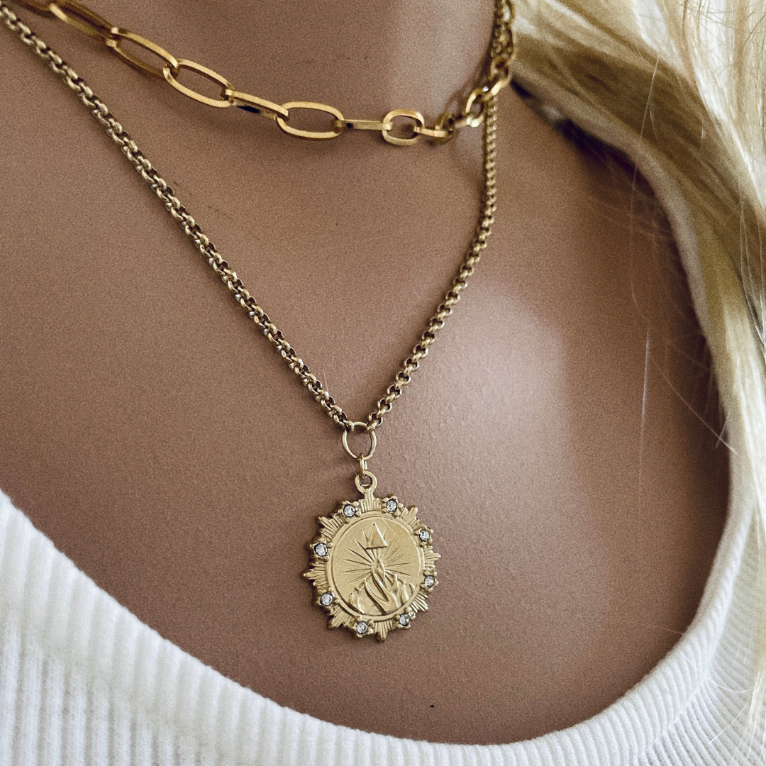 Collar Fallon | KHLOE JOYAS | Cadenas,Collares,Color Oro,Gargantillas