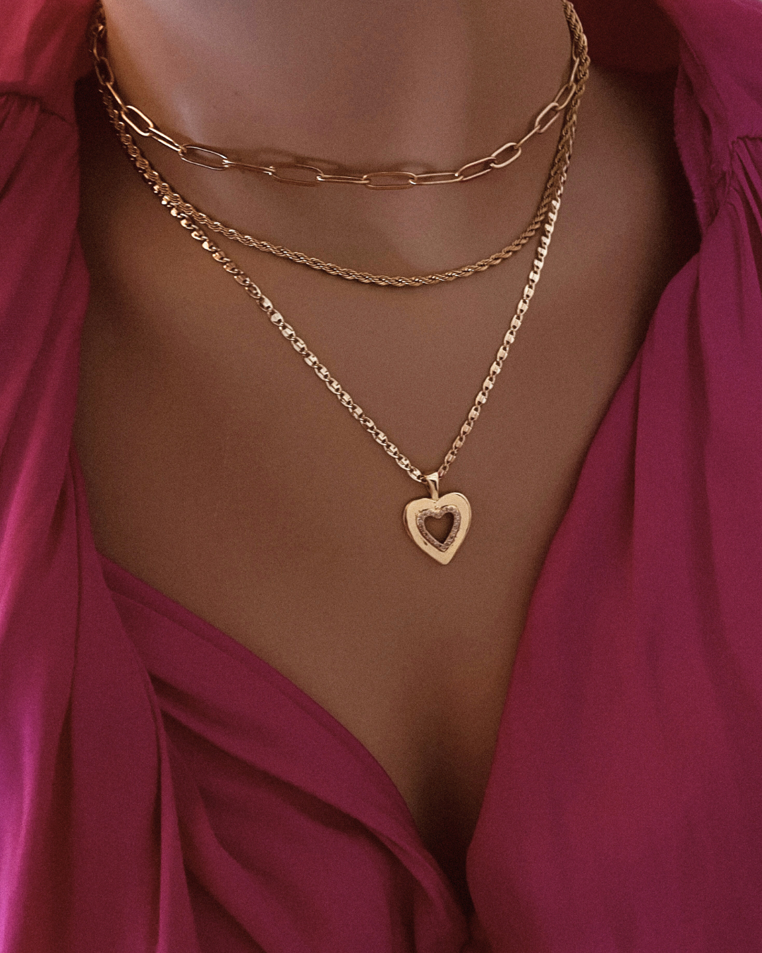 Collar Je T'aime | KHLOE JOYAS | Colgantes,Collares,Color Oro,Con Brillantes