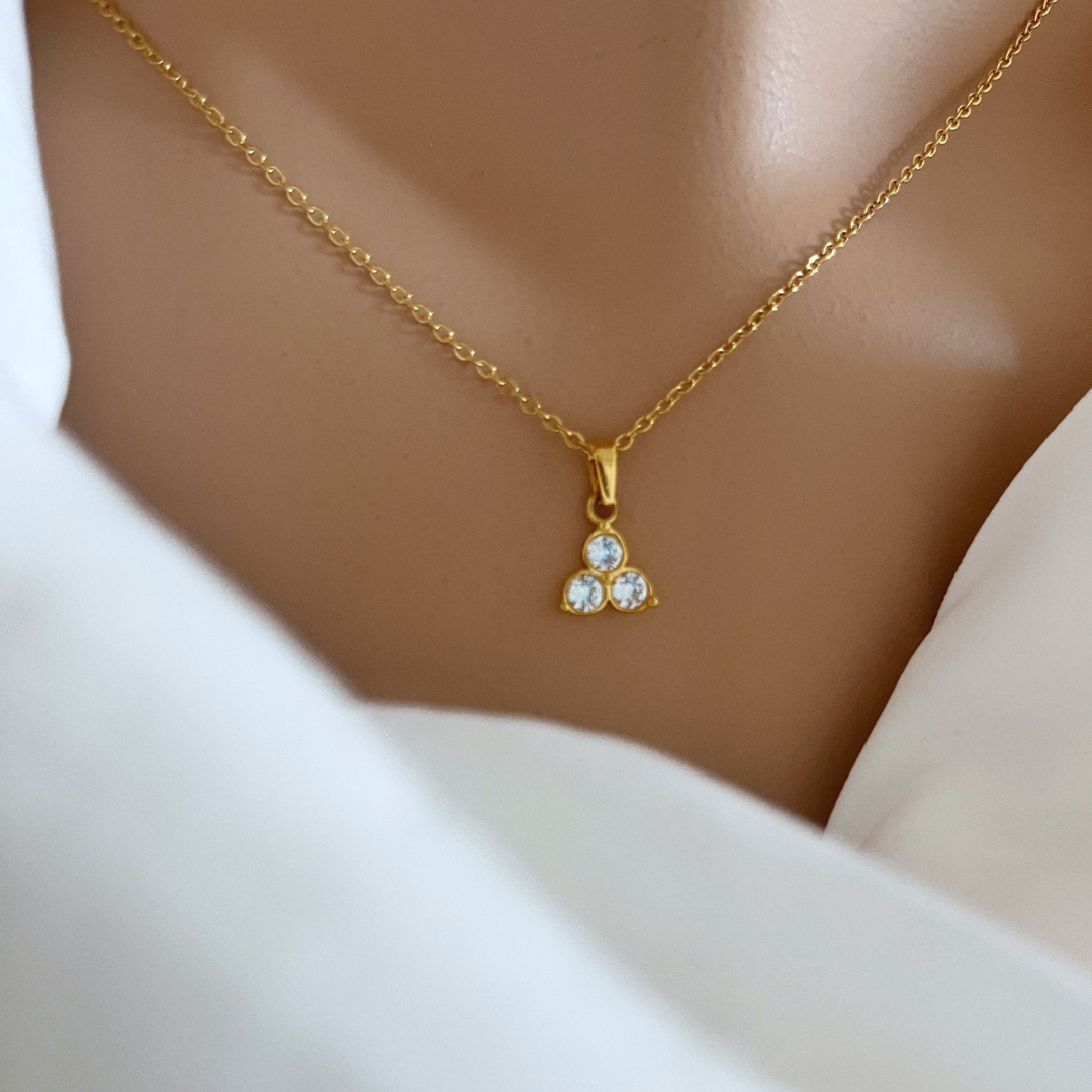 Collar Kentya | KHLOE JOYAS | 15%,Colgantes,Collares,Color Oro,Con Brillantes