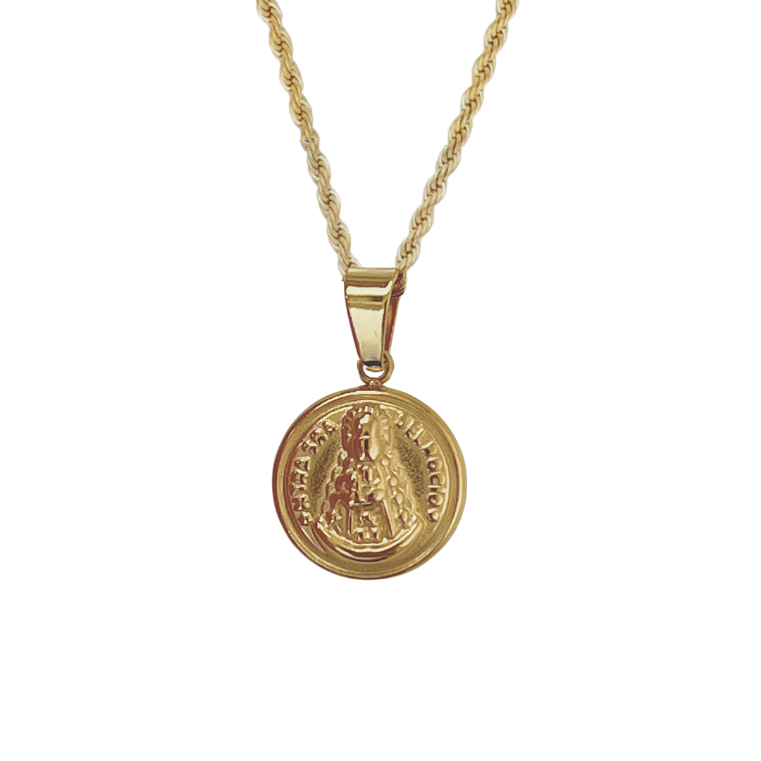 Collar Medalla Virgen Del Rocío Cordon