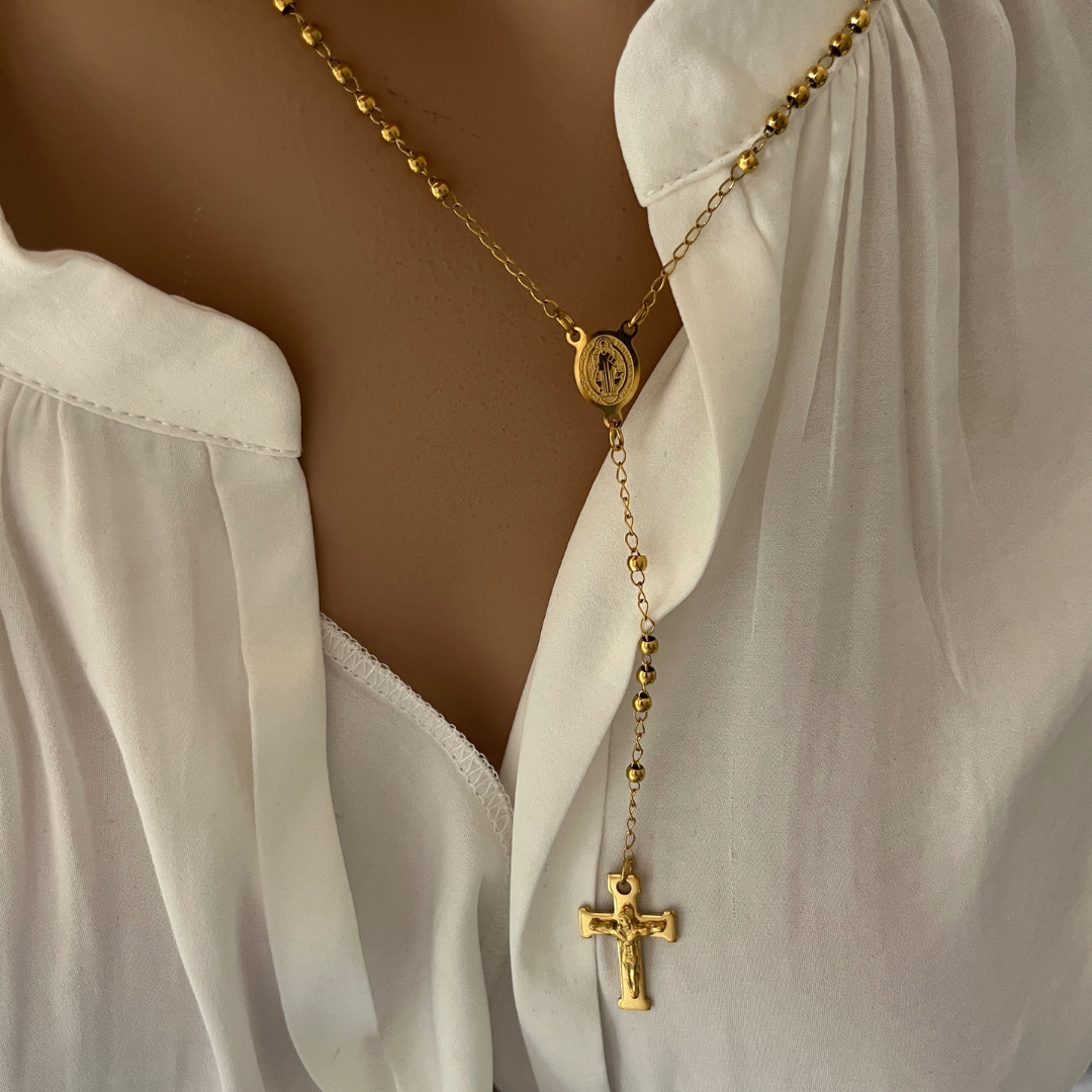 Saint Benedict Rosary Necklace