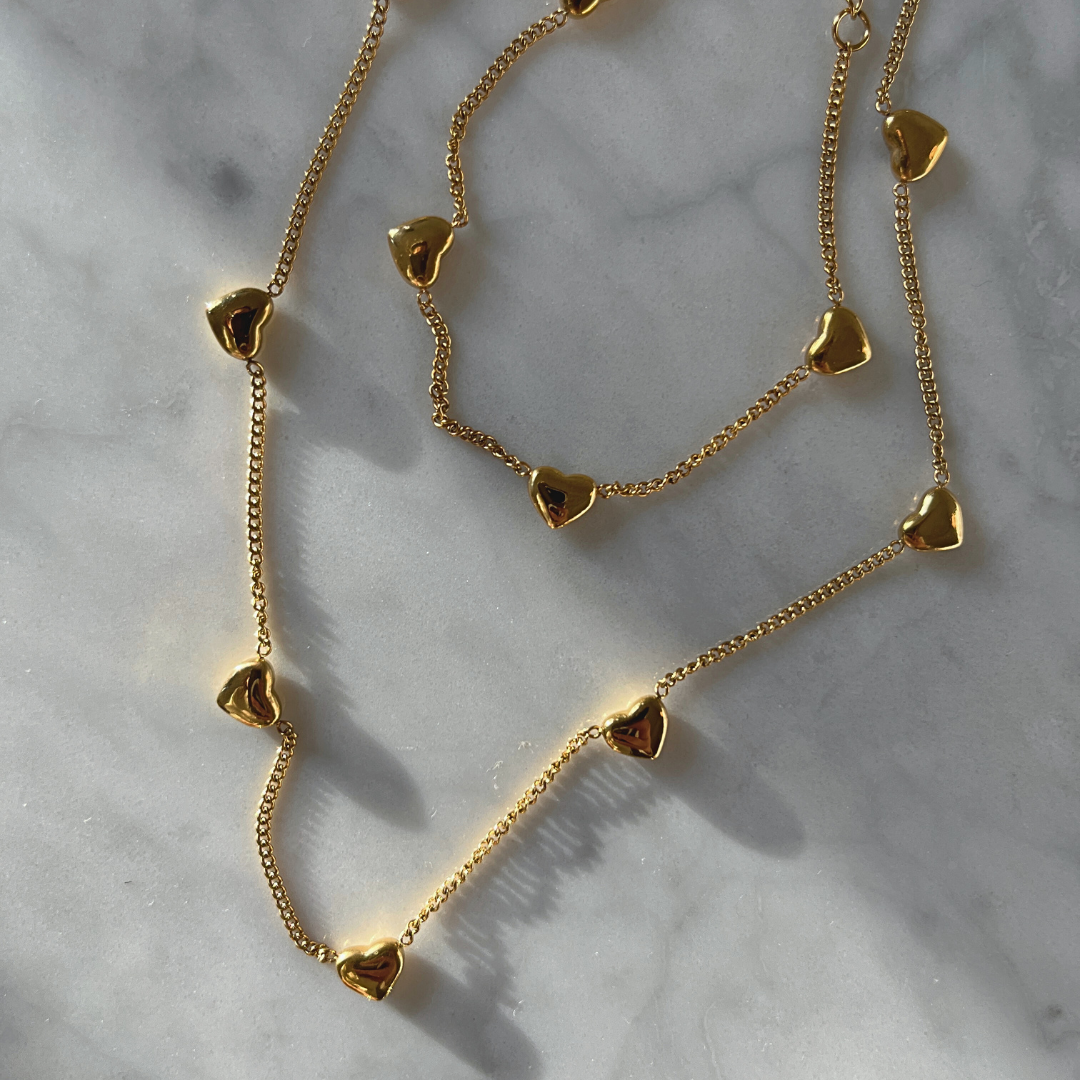 Collar Sweet Love | KHLOE JOYAS | Collares,Color Oro,Corazon,Gargantillas