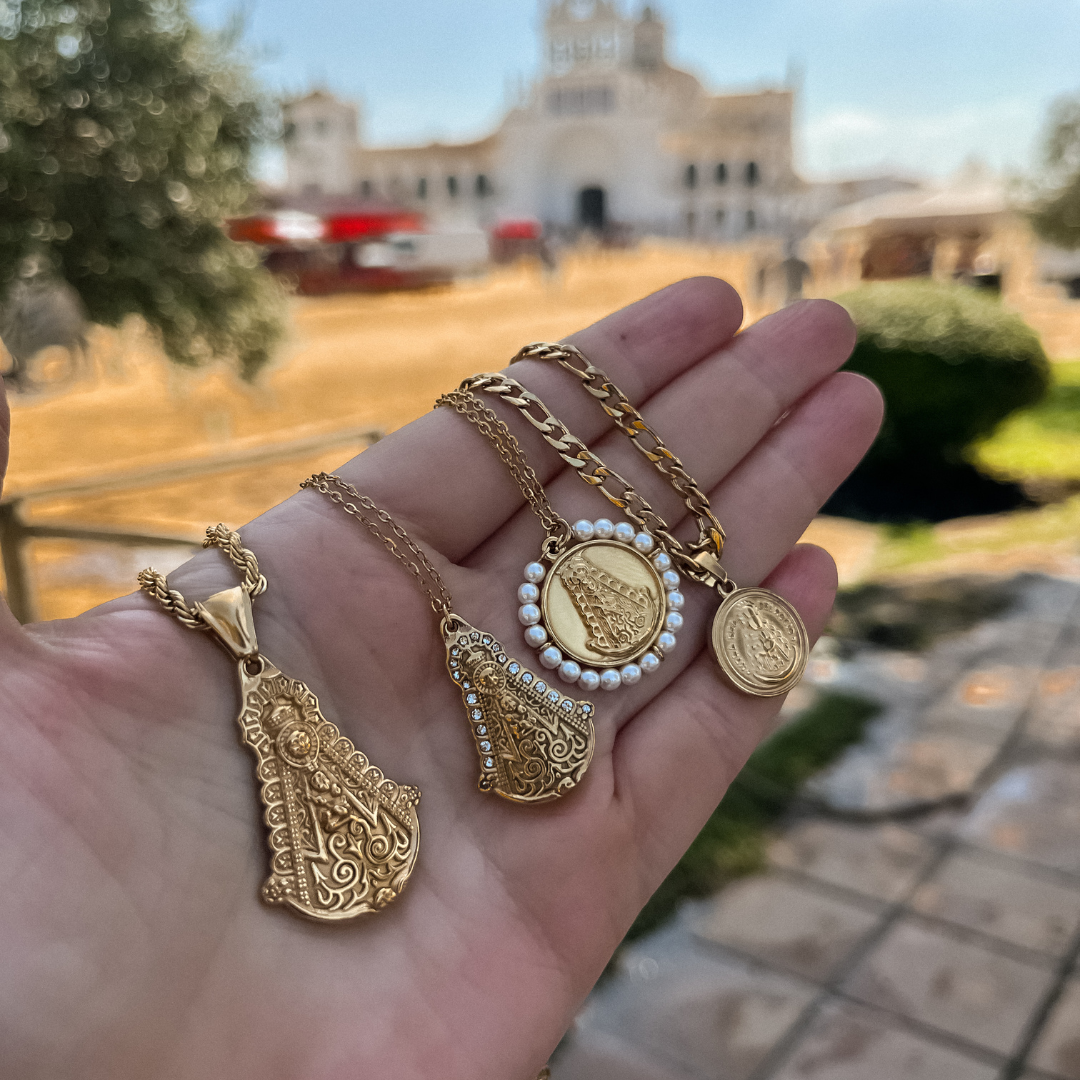 Collar Virgen Del Rocio Brillantes