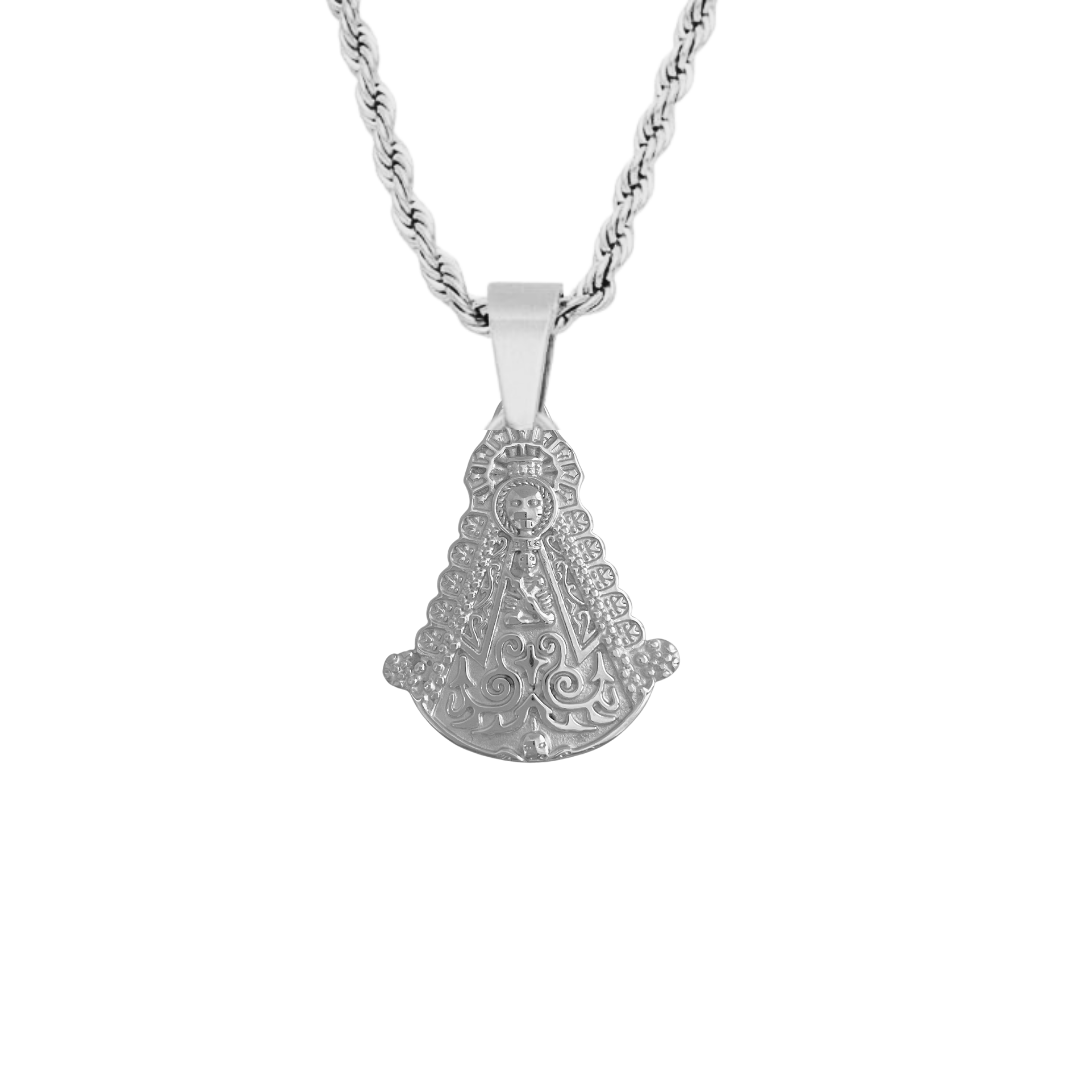 Collar Virgen Del Rocio | KHLOE JOYAS | 15%,Colgantes,Collares,Color Oro,Religioso,Unisex