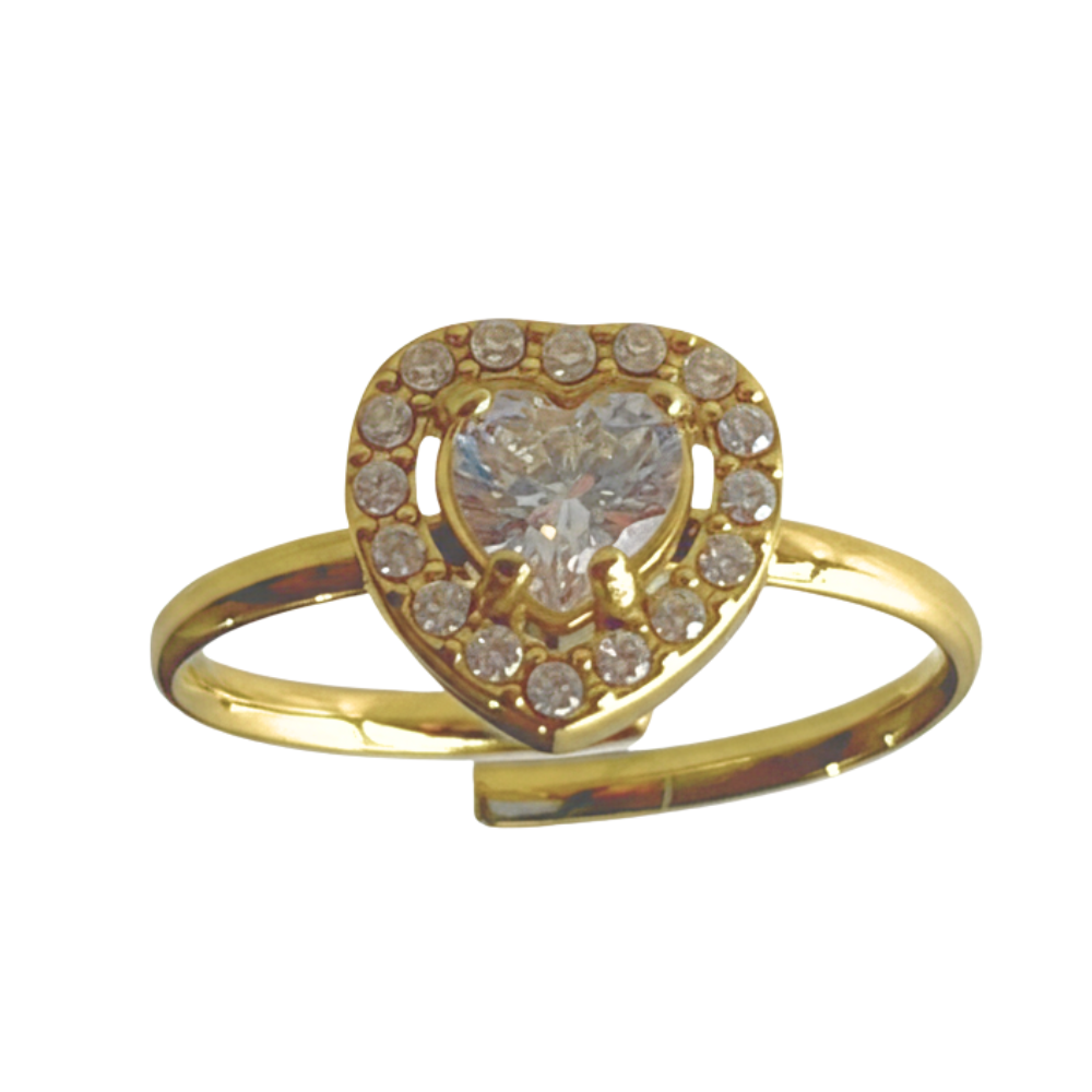 Sparkling Heart Ring