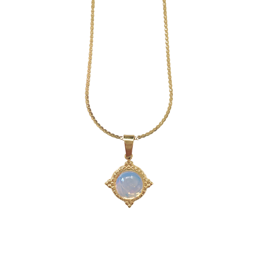 Collar Nadyr | KHLOE JOYAS | Colgantes,Collares,Color Oro,Opalo