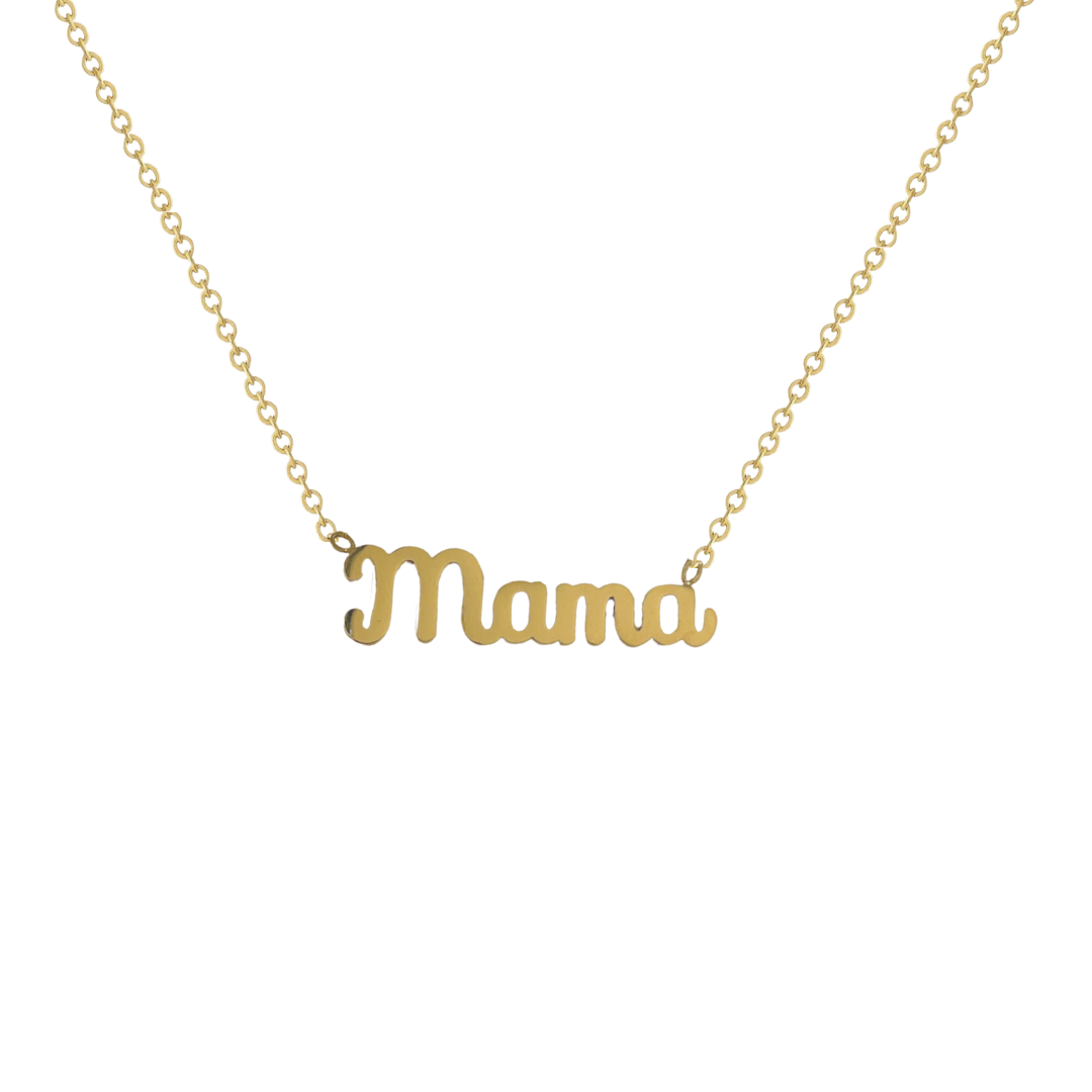 Collar Mamá Escrito | KHLOE JOYAS | Colgantes,Collares,Color Oro,Color Plata,Gargantillas