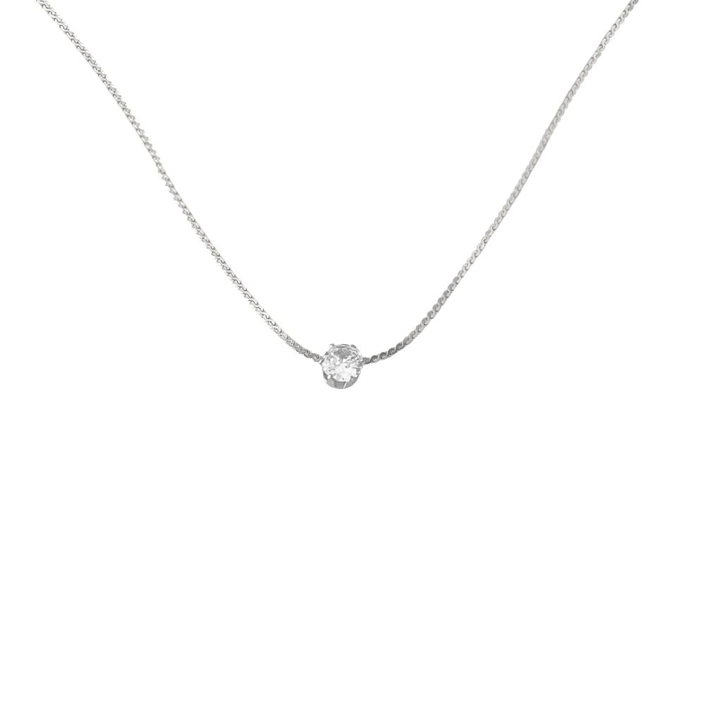 Floating Diamond Necklace