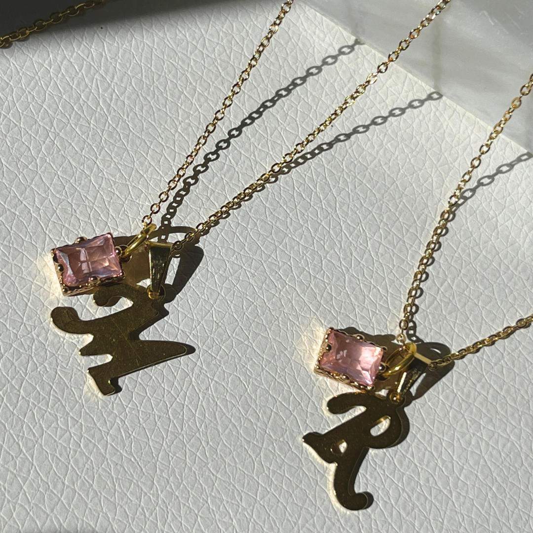 Initial Necklace Her