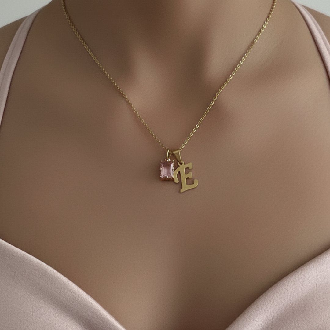 Initial Necklace Her