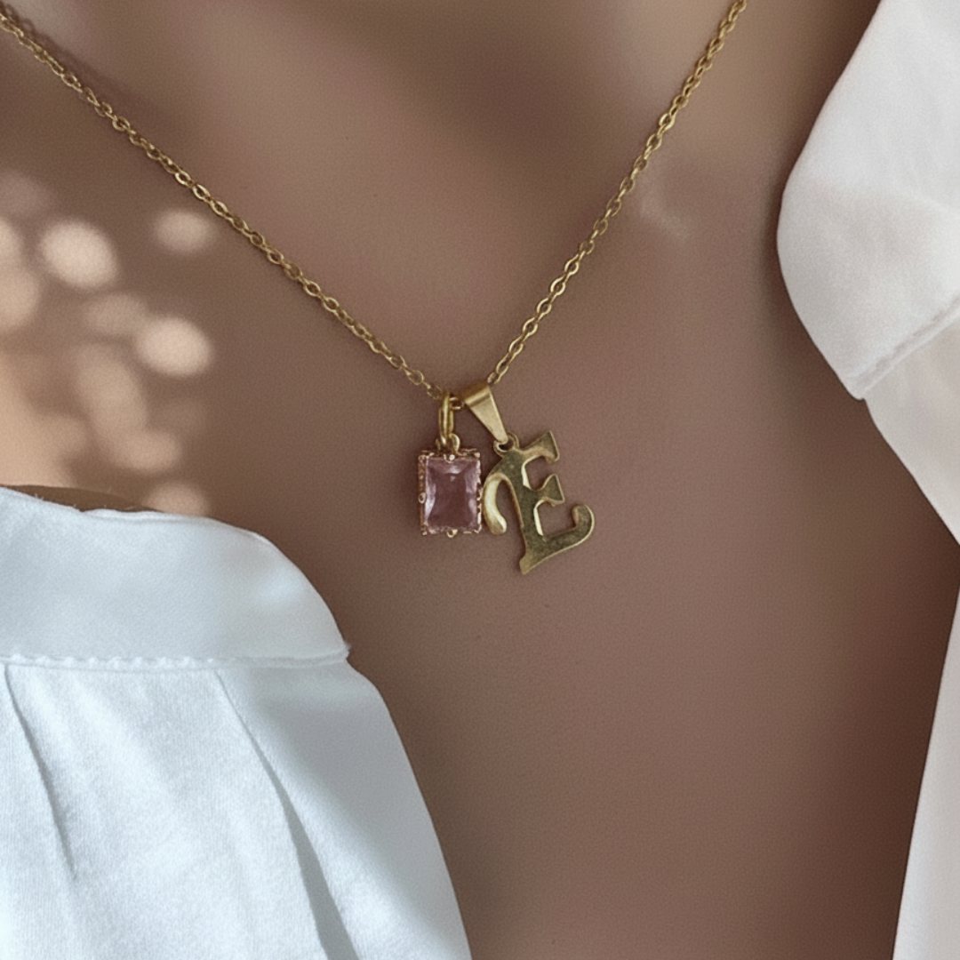 Initial Necklace Her