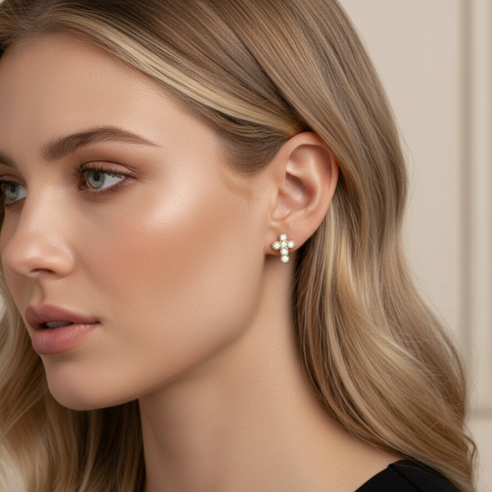 Pendientes Cruz Alma