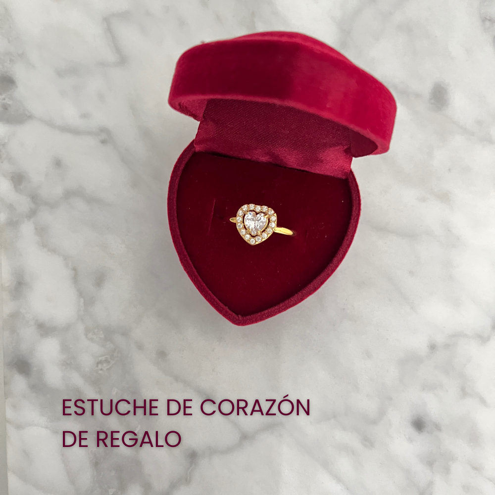 Sparkling Heart Ring