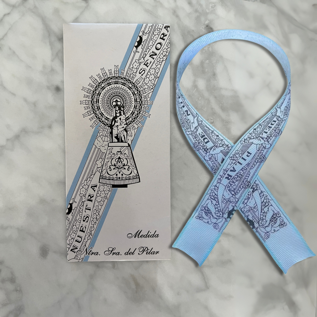 Medida Virgen Del Pilar Celeste