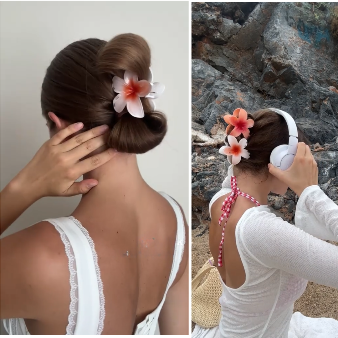 Pinza Pelo Flor Tropical