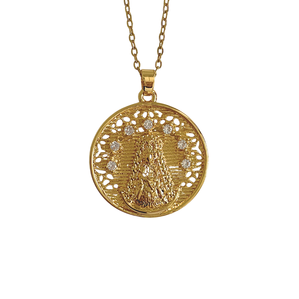 Collar Medallón Virgen Del Rocio Aura