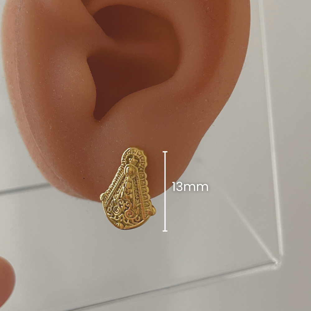Earrings Virgin of El Rocío White Dove