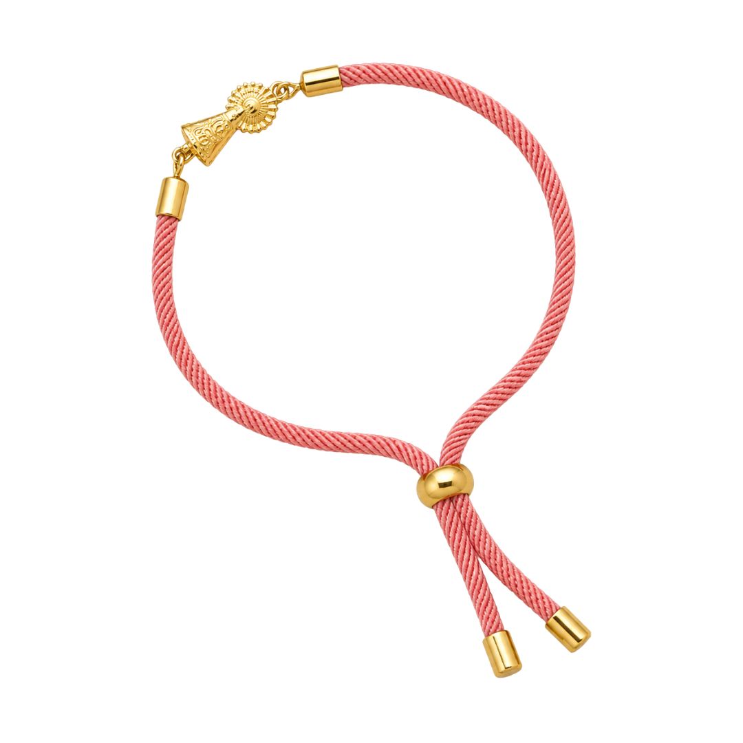 Pink Virgin of Pilar Bracelet Cord
