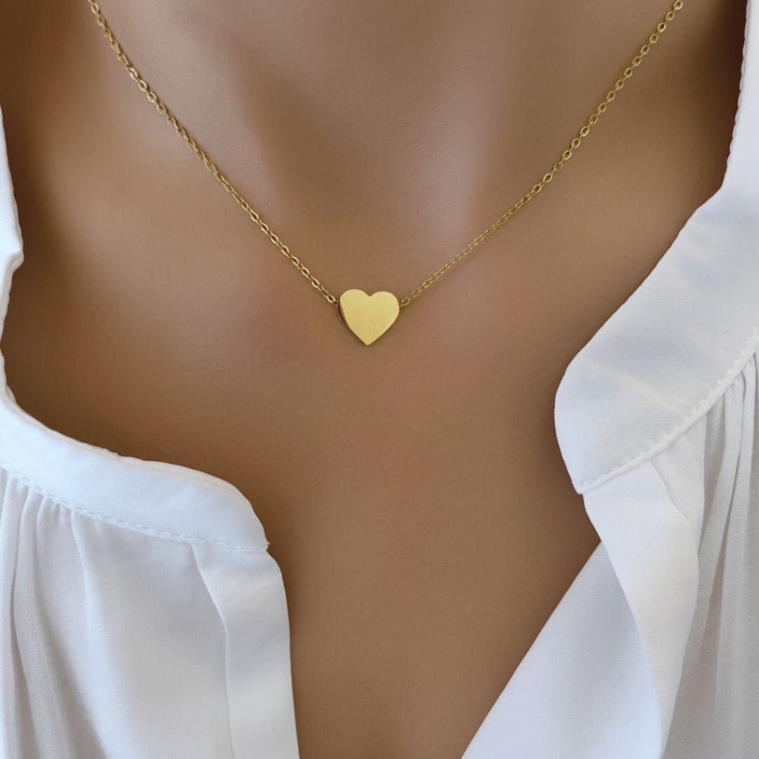 Collar Gargantilla Corazón | KHLOE JOYAS | Colgantes,Collares,Color Oro,Color Plata,Corazon