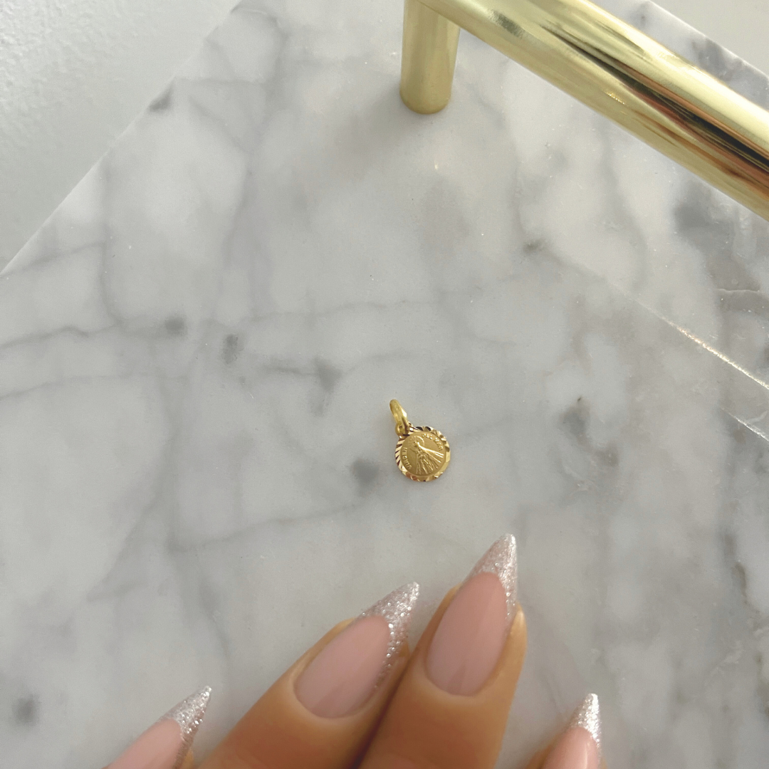 Medalla Virgen Del Mar 8MM | KHLOE JOYAS | Medallas,Oro 18 Quilates,Religioso