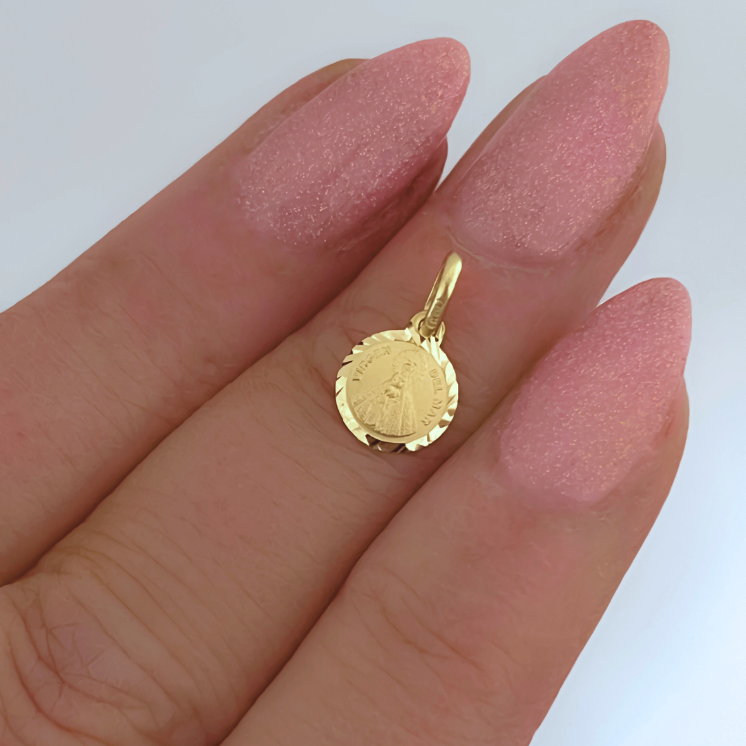 Medalla Virgen Del Mar 8MM | KHLOE JOYAS | Medallas,Oro 18 Quilates,Religioso