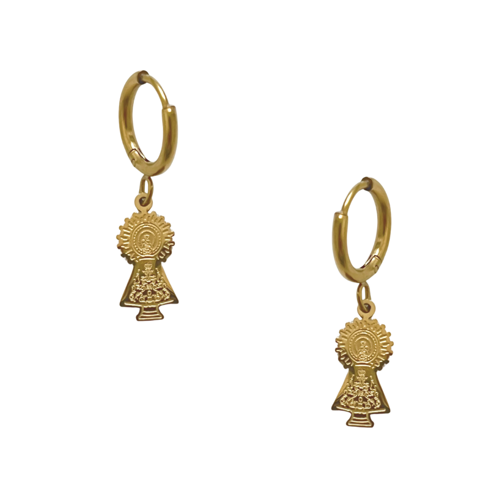 Our Lady of the Pillar Charm Earrings