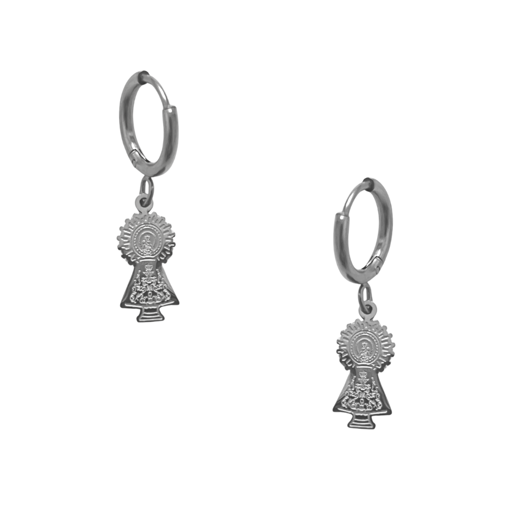 Our Lady of the Pillar Charm Earrings