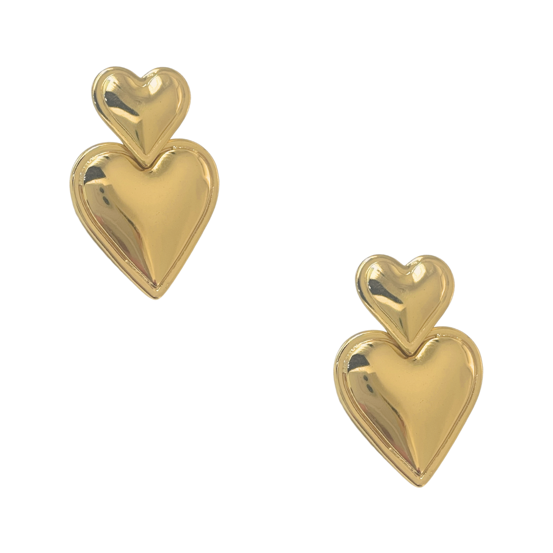 Pendientes Affair | KHLOE JOYAS | Color Oro,Corazon,Pendientes
