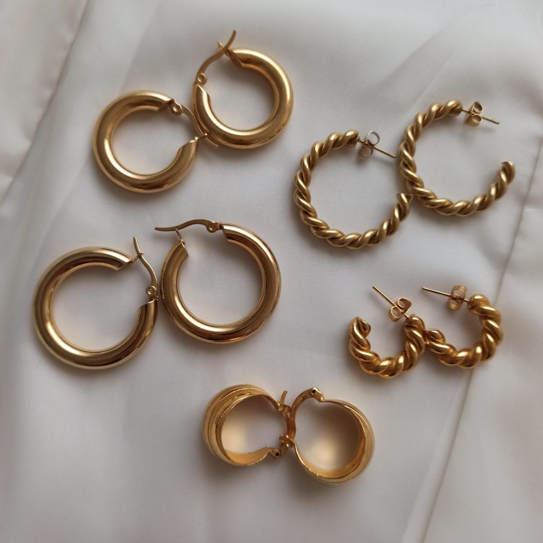 Pendientes Aro Samaná | KHLOE JOYAS | 60%,Color Oro,Pendientes