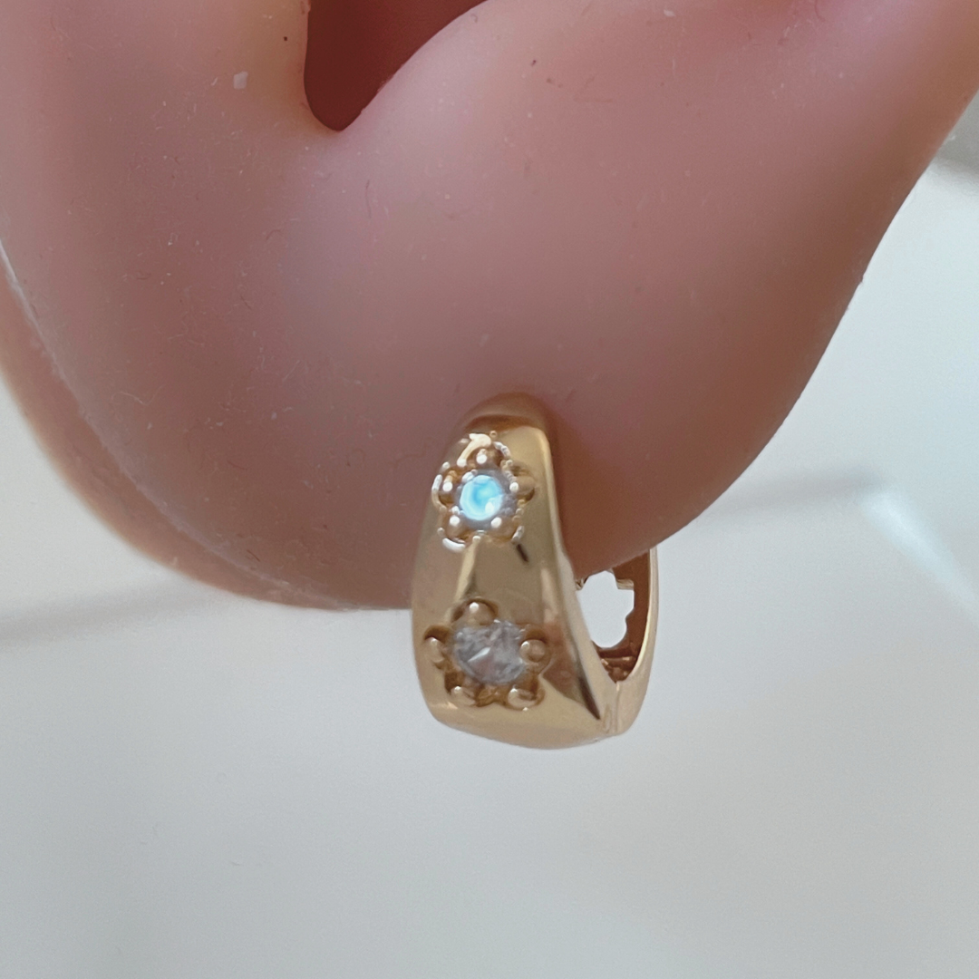 Pendientes Irati Rosé CZ | KHLOE JOYAS | Color Oro,Color Rosé,Con Brillantes,Pendientes