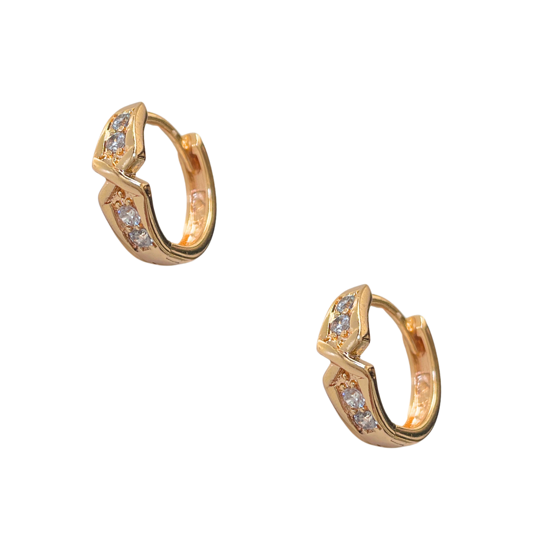 Pendientes Kora | KHLOE JOYAS | Color Oro,Con Brillantes,Pendientes