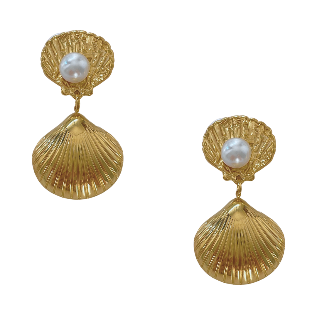 Pendientes Sharadee | KHLOE JOYAS | Color Oro,Pendientes,Perlas