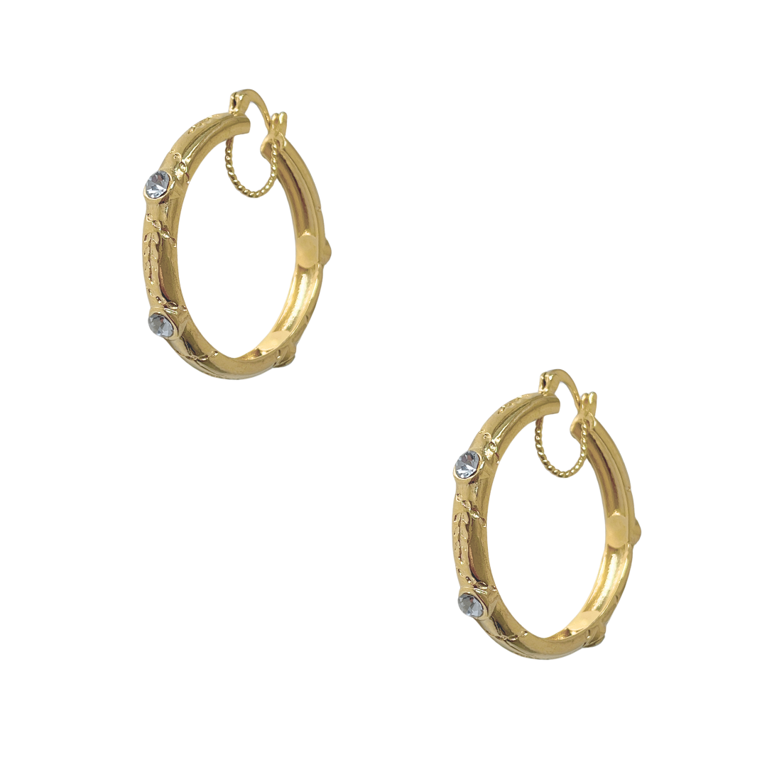 Pendientes Mirage | KHLOE JOYAS | 40%,Color Oro,Con Brillantes,Pendientes