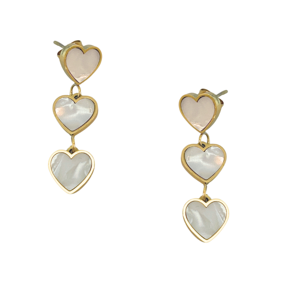 Pendientes Dreamy | KHLOE JOYAS | 40%,Color Oro,Color Plata,Corazon,Pendientes,Perlas