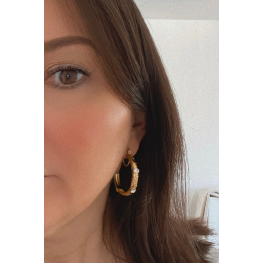 Pendientes Mirage | KHLOE JOYAS | 40%,Color Oro,Con Brillantes,Pendientes