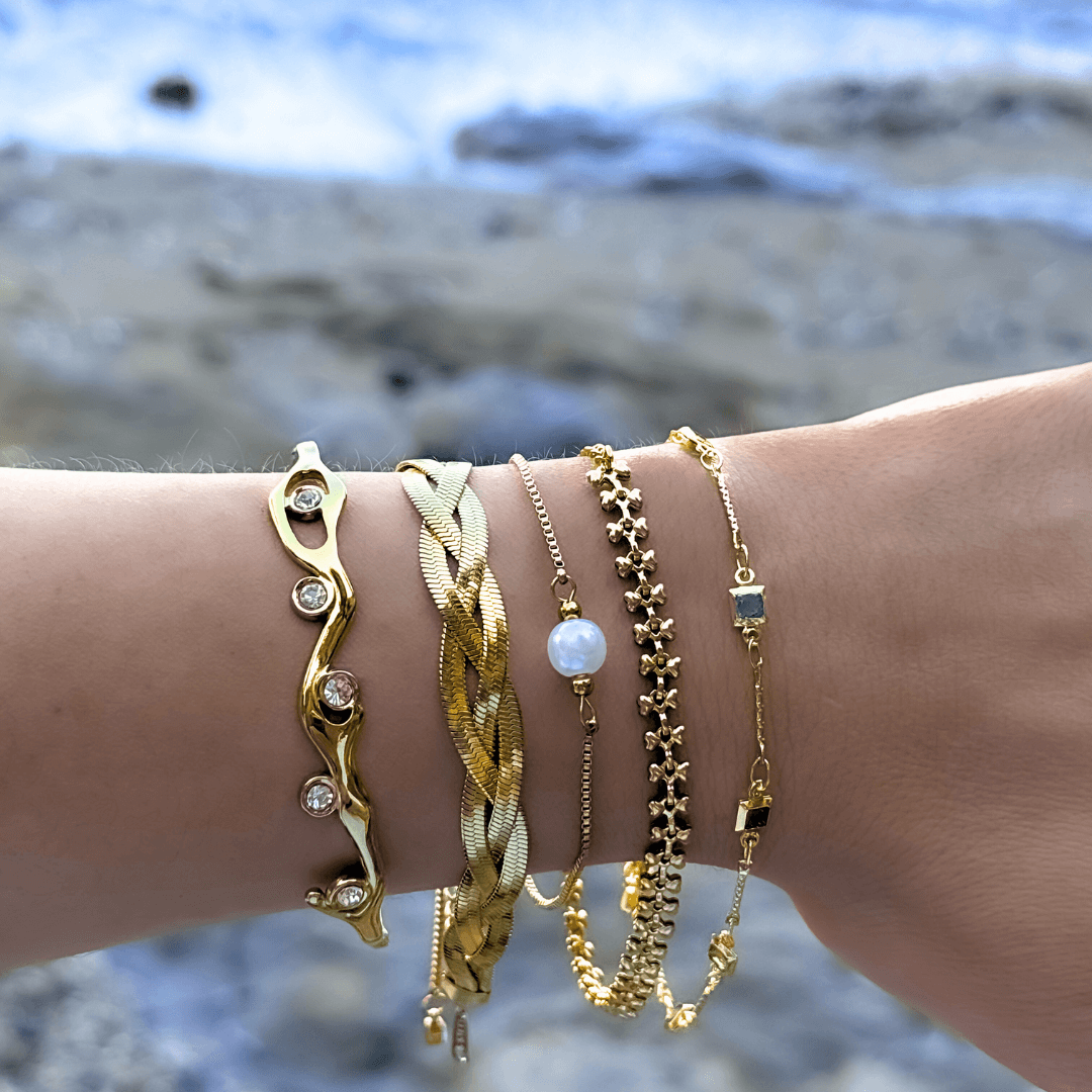 Pulsera Cleo | KHLOE JOYAS | Color Oro,Color Plata,Con Brillantes,Pulseras