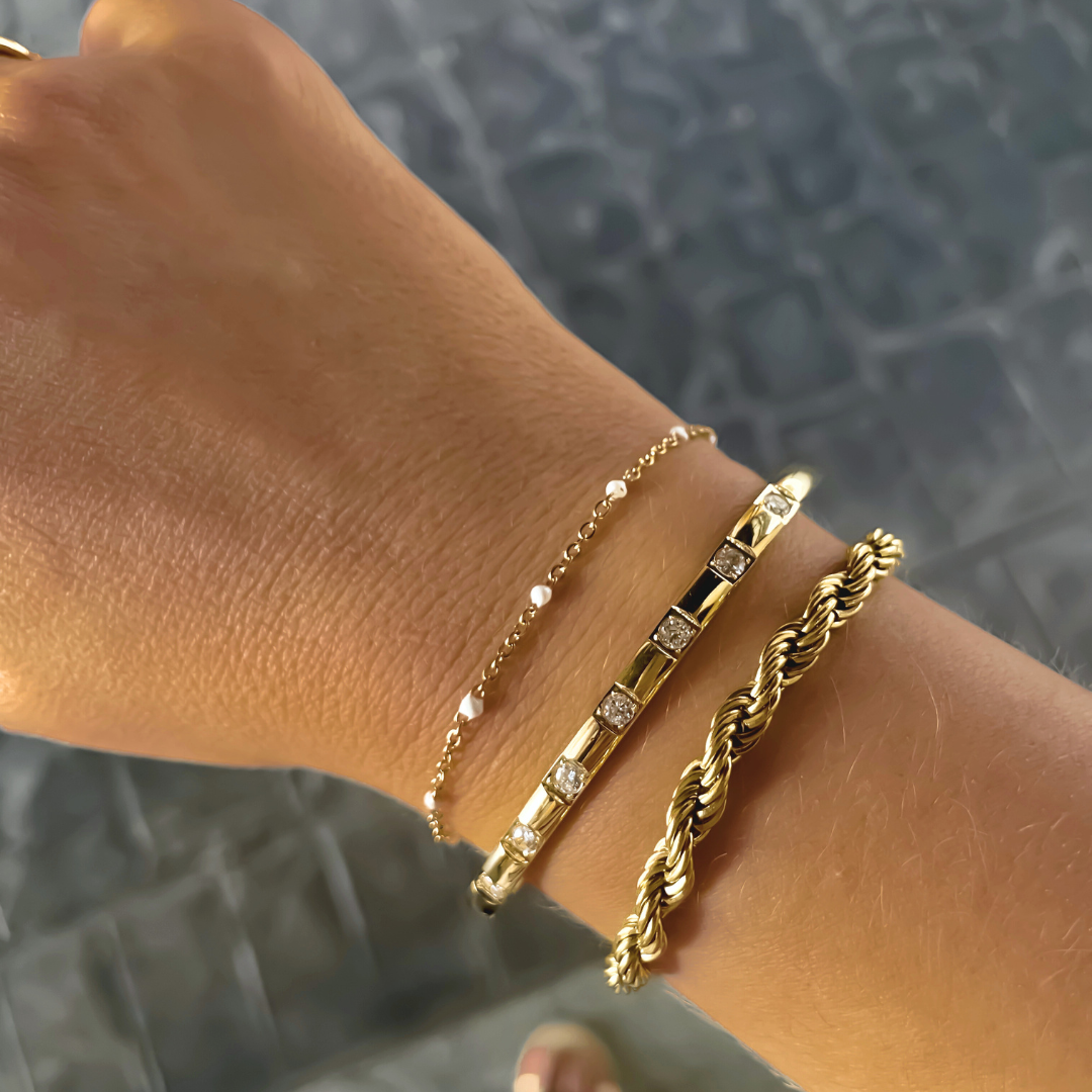Pulsera Nuray | KHLOE JOYAS | 15%,Color Oro,Color Plata,Con Brillantes,Pulseras