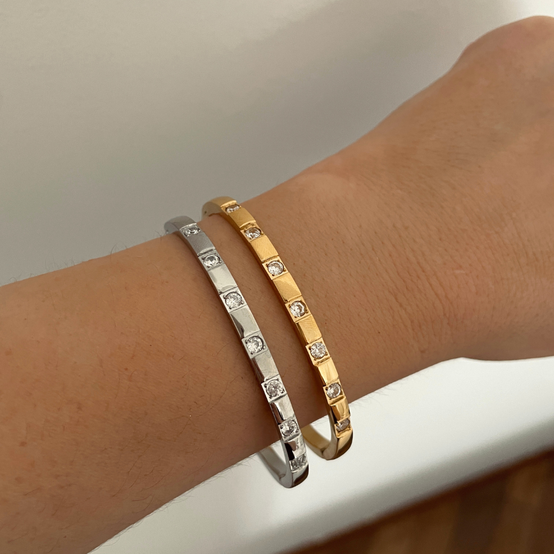 Pulsera Nuray | KHLOE JOYAS | 15%,Color Oro,Color Plata,Con Brillantes,Pulseras