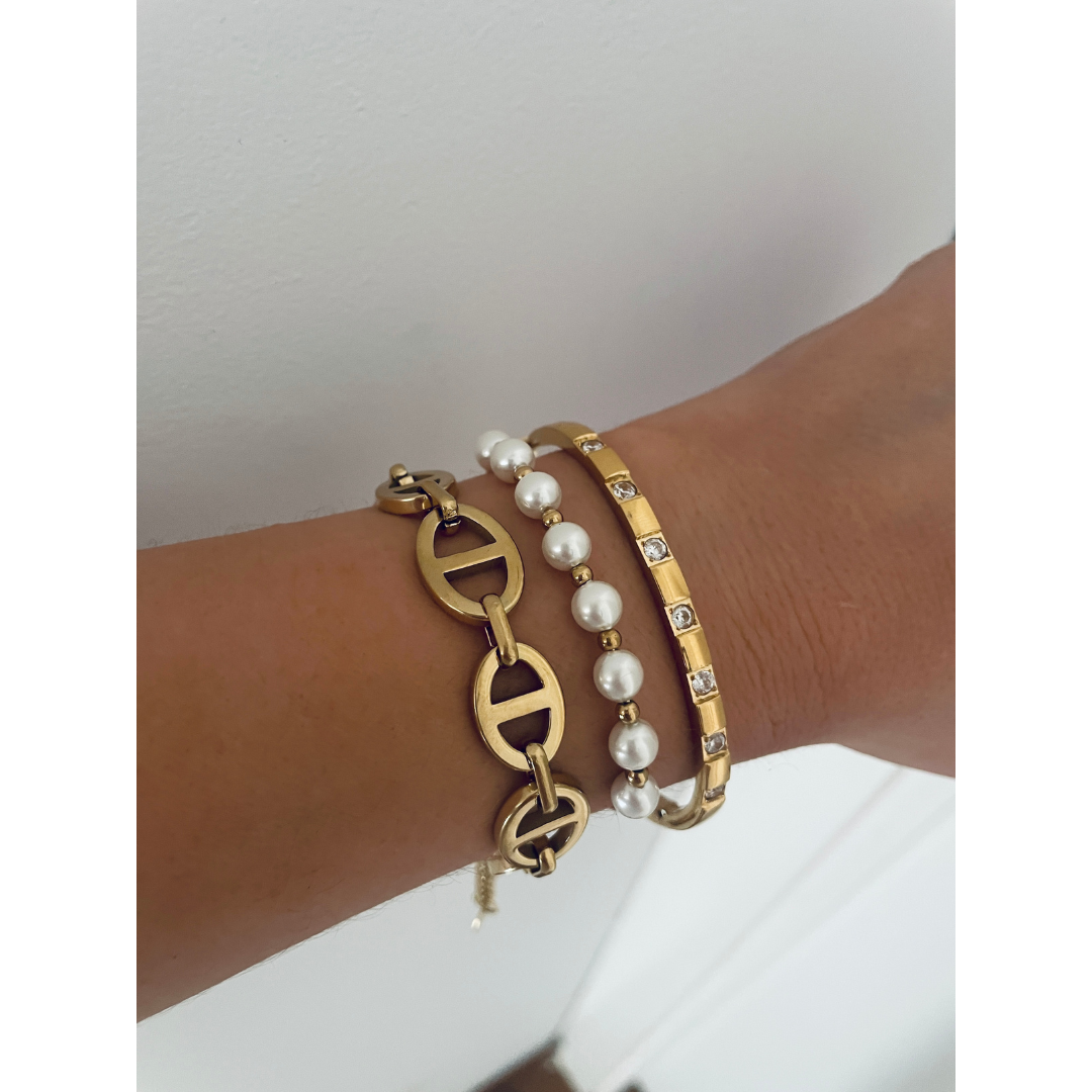 Pulsera Paradise | KHLOE JOYAS | 40%,Color Oro,Perlas,Pulseras